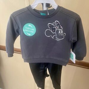 NEW Minnie Mouse outfit with leather‎ pants